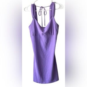Rolla Coster Purple Halter Midi Dress